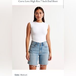 Abercrombie curve love 7" dad short high rise